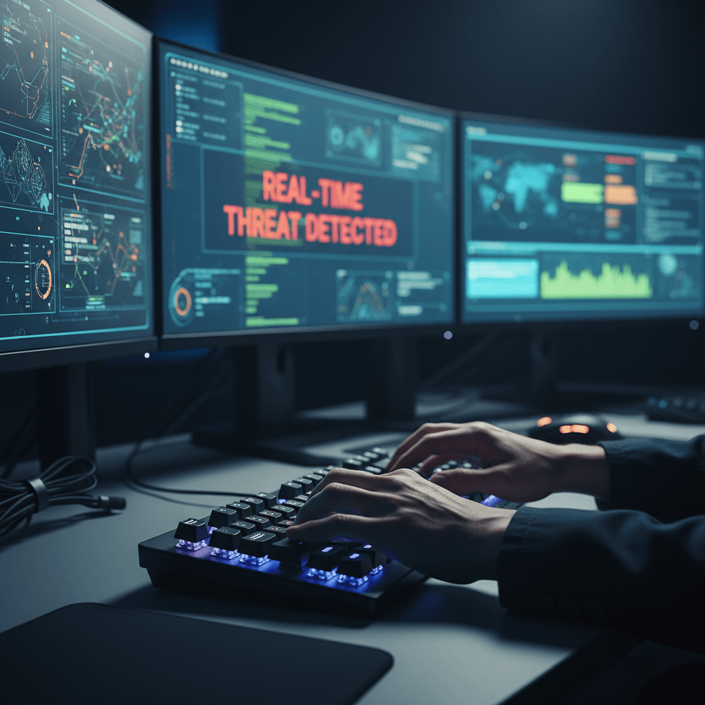 Security operations center monitoring threats